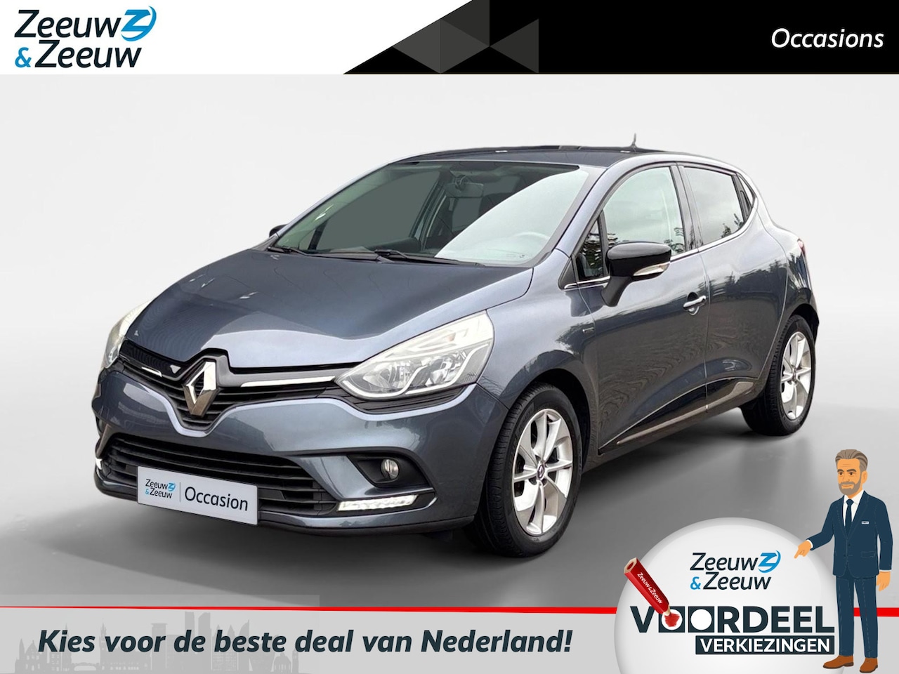 Renault Clio - 90PK TCe Limited | 1e eigenaar | Parkeersensoren | Airco | Navi | Cruise Control | Lichtme - AutoWereld.nl