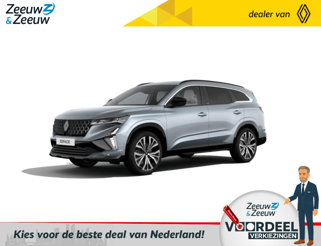 Renault Espace - E-Tech full hybrid 200 iconic 7p. Nieuw model | 1x Snel leverbaar met € 2000,- korting! | - AutoWereld.nl
