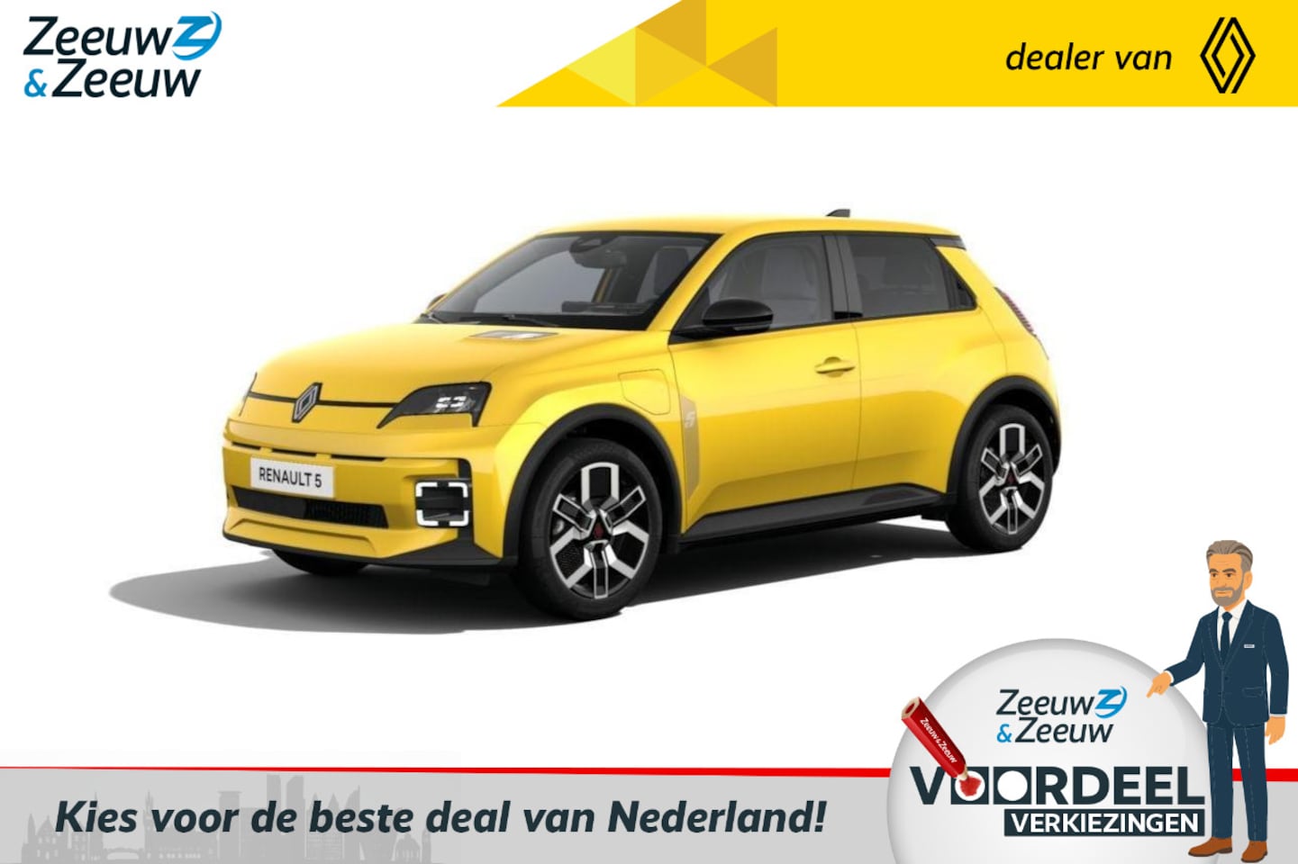Renault 5 - (Z&Z Renault Private Lease vanaf €379,-) urban range techno 40 kWh | Auto van het Jaar 202 - AutoWereld.nl