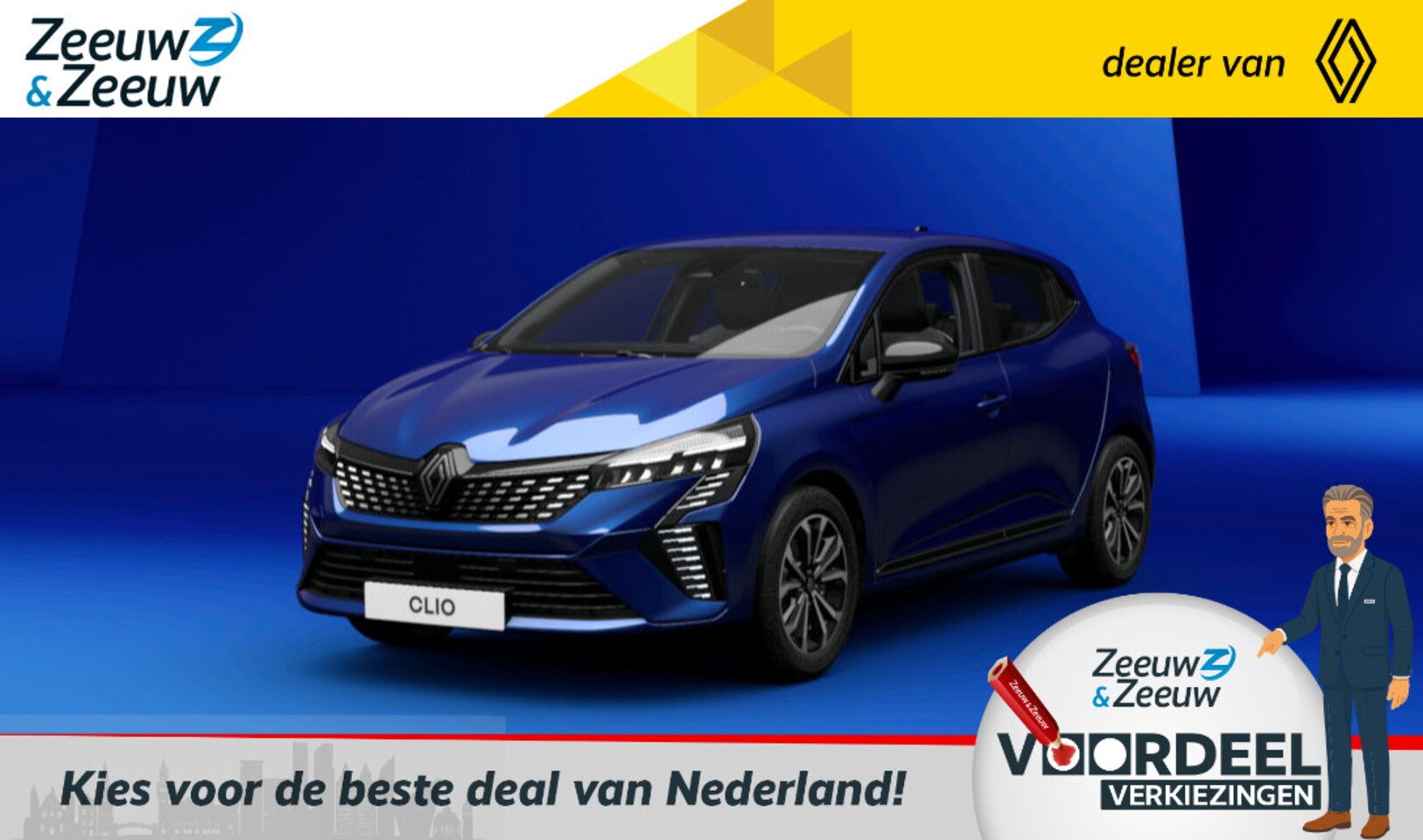 Renault Clio - E-Tech Full Hybrid 145 Techno | Nu leverbaar met €2.000,- EXTRA Zeeuw & Zeeuw voorraadkort - AutoWereld.nl