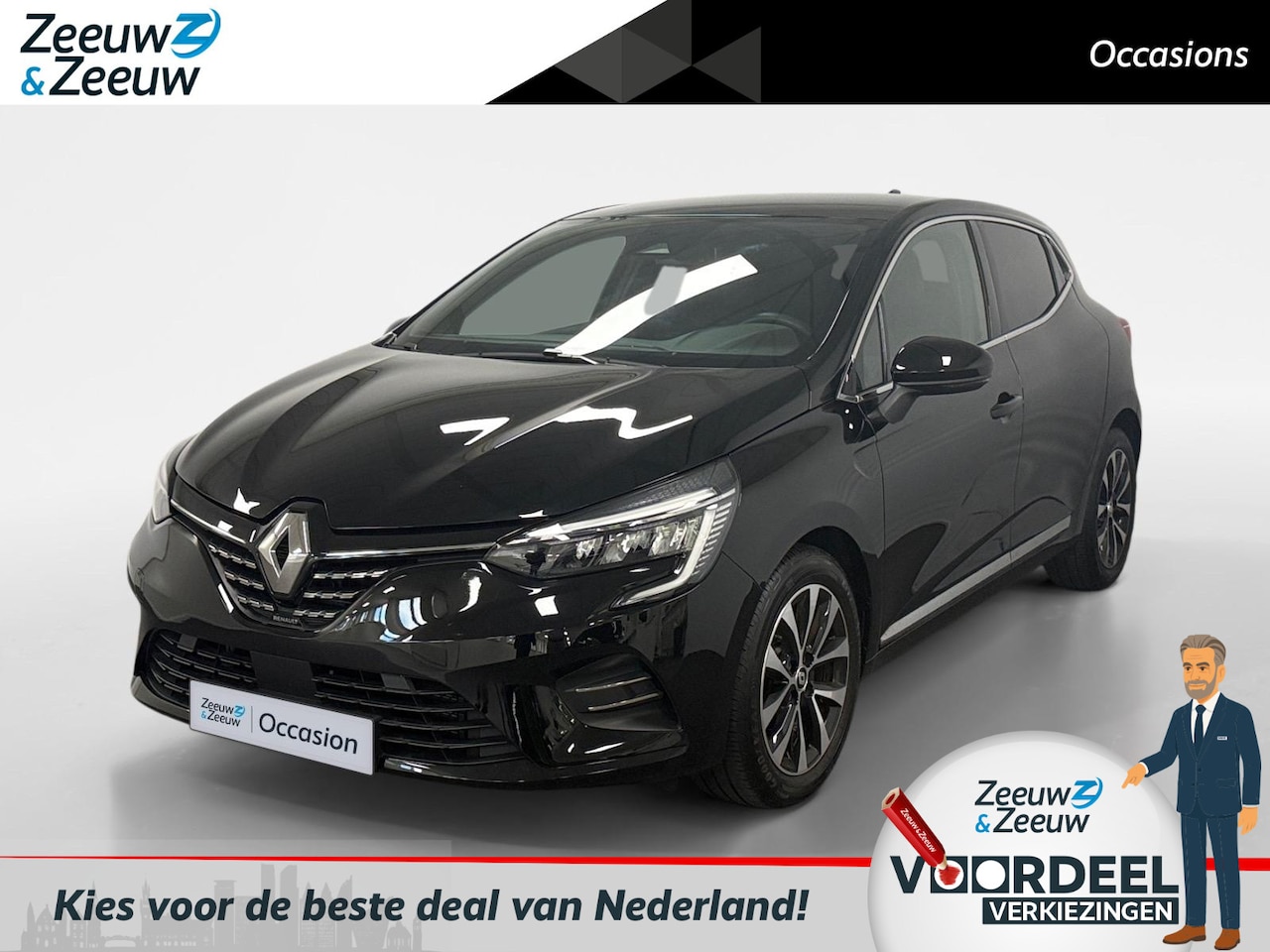 Renault Clio - 1.0 TCe 90 Techno NAVI AIRCO CAMERA PARKEERSENSOREN CRUISE CONTROLE APPLE CARPLAY ANDROID - AutoWereld.nl