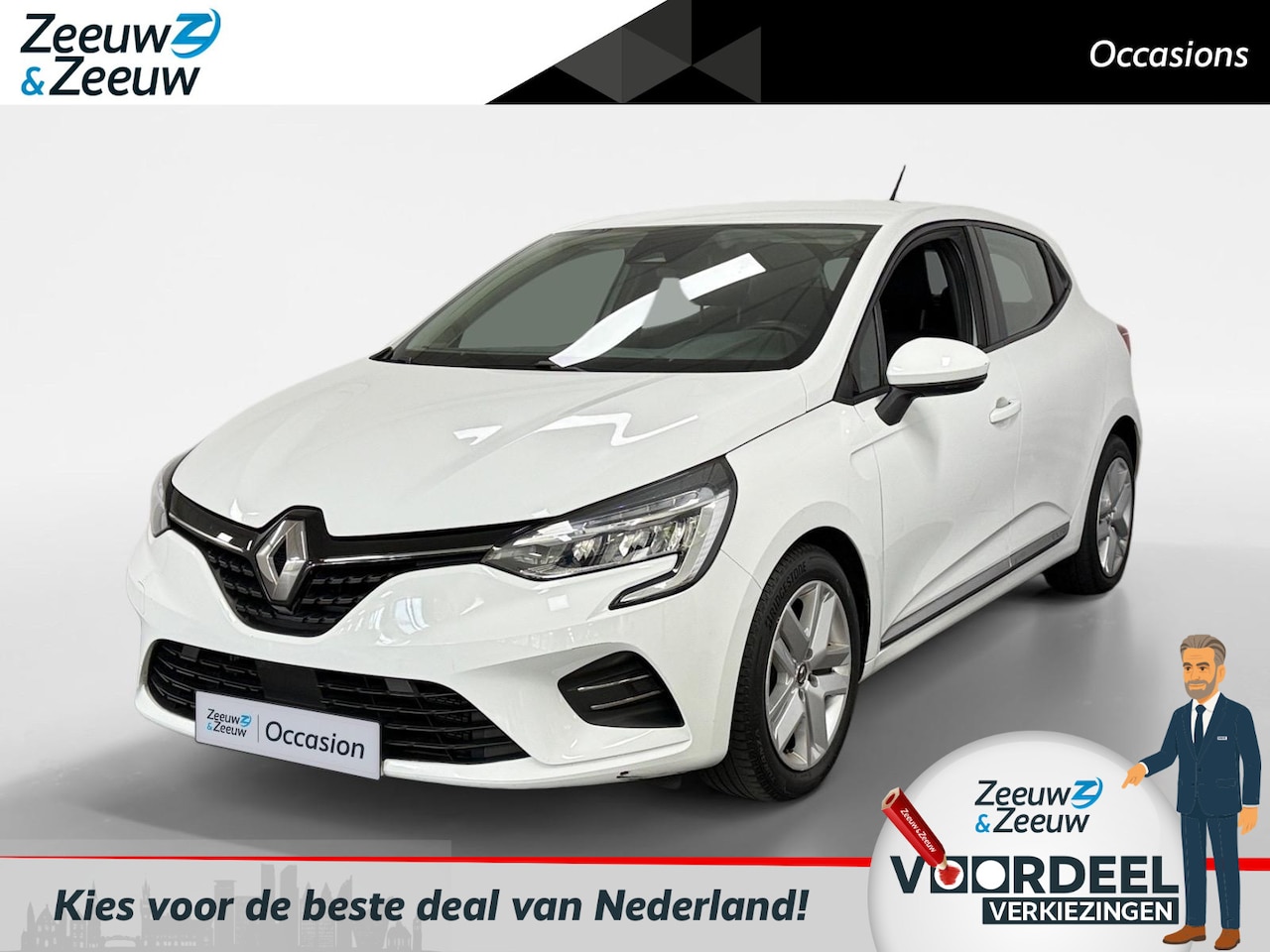 Renault Clio - 1.0 TCe Zen APPLE CARPLAY BLUETOOTH CRUISE CONTROL DEALER ONDERHOUDEN - AutoWereld.nl