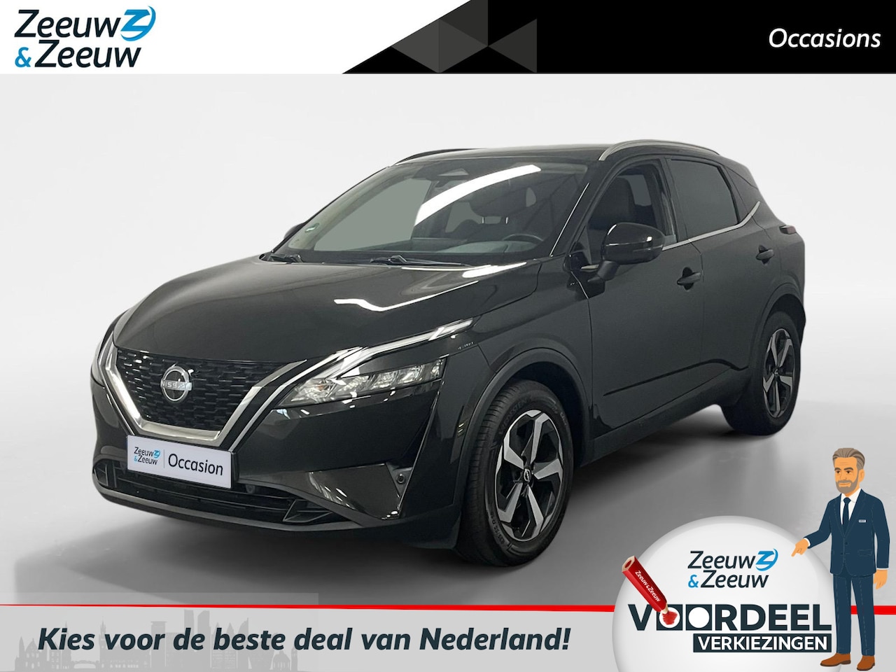 Nissan Qashqai - 1.3 MHEV Xtronic Tekna AIRCO PANORAMADAK 360GRADEN CAMERA PARKEERSENSOREN ELEKTRISCHE ACHT - AutoWereld.nl