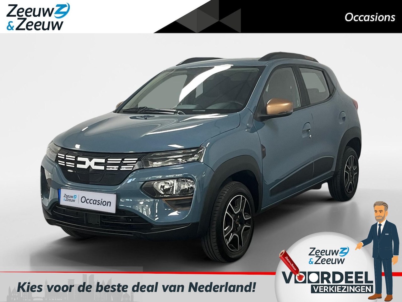 Dacia Spring - Extreme 27 kWh AUTOMAAT AIRCO CAMERA CRUISE CONTROLE LEER 5 DEURS ZEER MOOIE AUTO VOLLEDIG - AutoWereld.nl