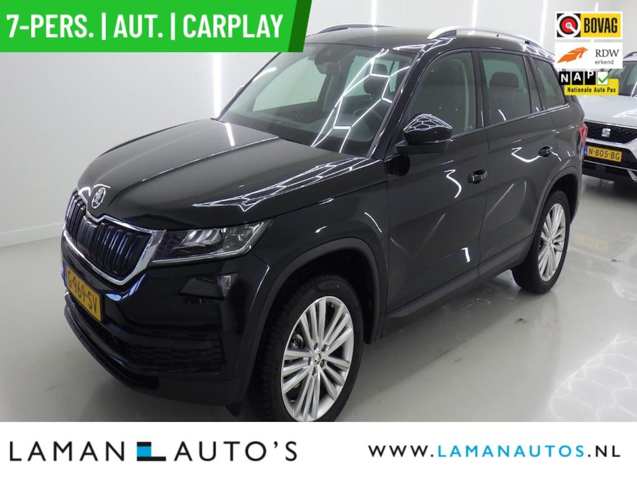 Skoda Kodiaq - 1.5 TSI 150pk DSG Limited Business Edition 7P Aut. | Leder/Alcantara CarPlay Canton ECC Na - AutoWereld.nl