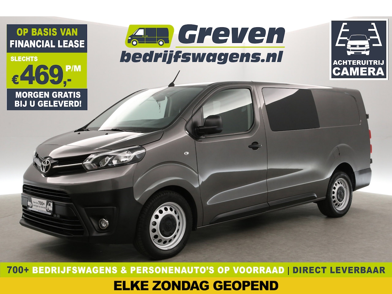 Toyota ProAce - 2.0 144PK L3H1 | Airco | 3-Zits | Camera | Carplay | Trekh. | Cruise | Parkeersens. - AutoWereld.nl