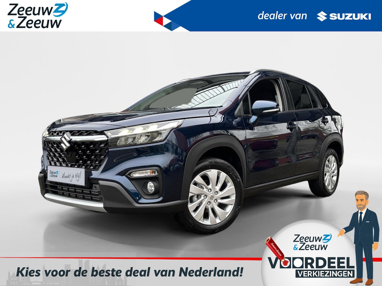 Suzuki S-Cross - 1.4 Boosterjet Select Hybrid | Meerdere kleuren in bestelling! | Navigatie | Camera | Park - AutoWereld.nl
