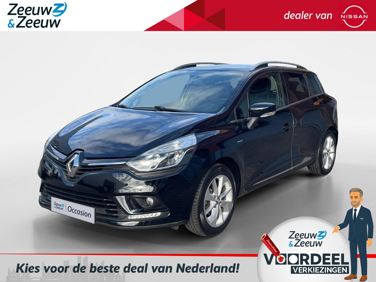Renault Clio Estate - 0.9 TCe Limited |Navigatie| Airco| Cruise control| LM velgen| Parkeersensoren achter| - AutoWereld.nl