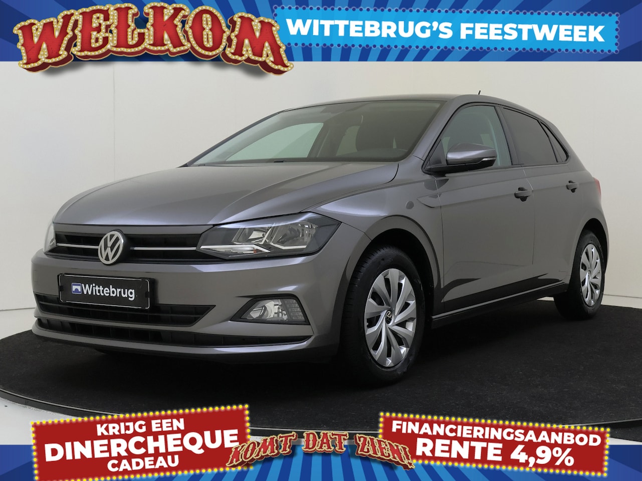 Volkswagen Polo - 1.0 MPI Comfortline | LED-dagrijverlichting | Snelheidsregelaar | Lederen stuur | - AutoWereld.nl