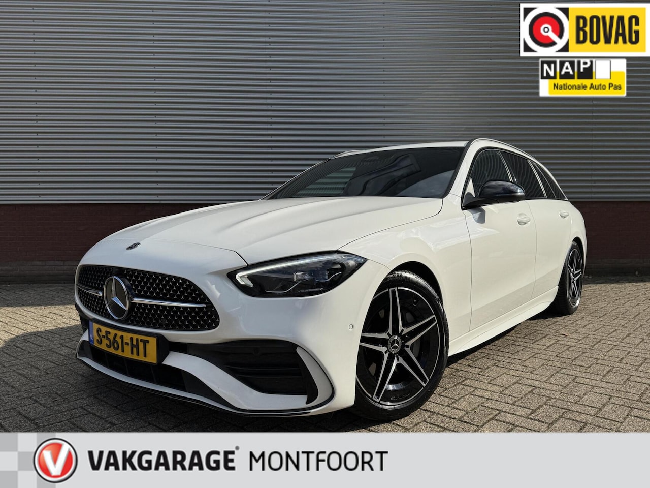 Mercedes-Benz C-klasse Estate - 200 AMG Line|Adap.Cruise|Stoelverwarming|Camera|Nightpakket|Sfeerverlichting|NAVI|AMG-line - AutoWereld.nl