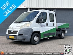 Peugeot Boxer - 333 2.2 HDI L2 DC | € 3.850, - NETTO | Bijrijdersbank | 7 Persoons | Open Laadbak | Trekha