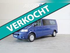 Volkswagen Transporter - 2.5 TDI LANG CAMERA 174PK TREKHAAK DUBBELE SCHUIFDEUREN AIRCO 3 ZITS INRUIL MOG