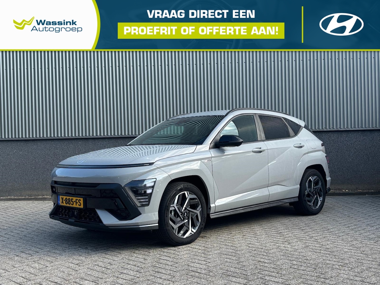 Hyundai Kona - 1.6 GDI HEV 141pk DCT N-Line | Trekhaak | Adaptive Cruise Control | 360° Camera | Stoelver - AutoWereld.nl