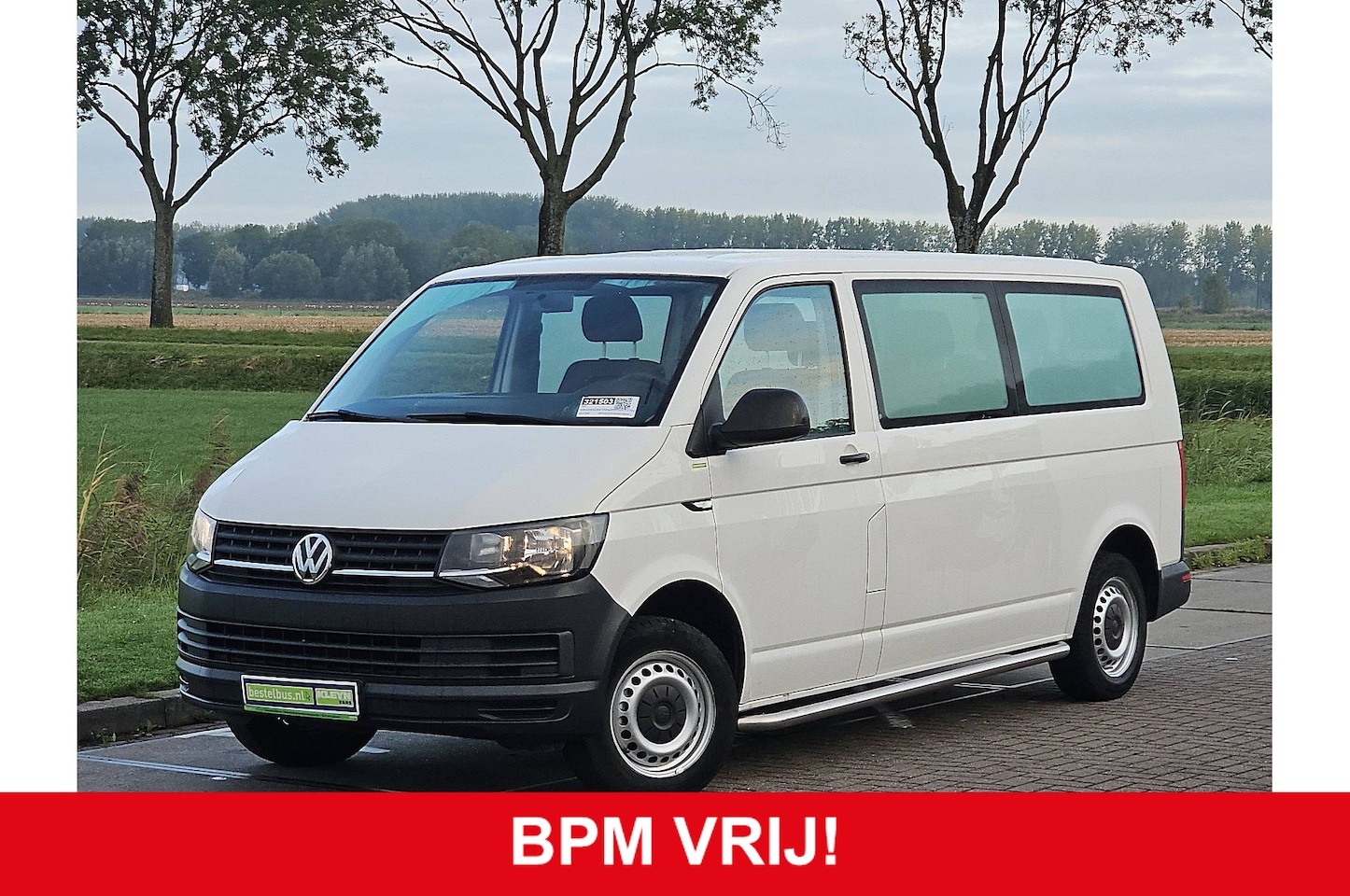 Volkswagen Transporter Kombi - 2.0 TDI L2H1 Combi Personenbus BPM Vrij 9 persoons Airco Euro6 84 PK! - AutoWereld.nl