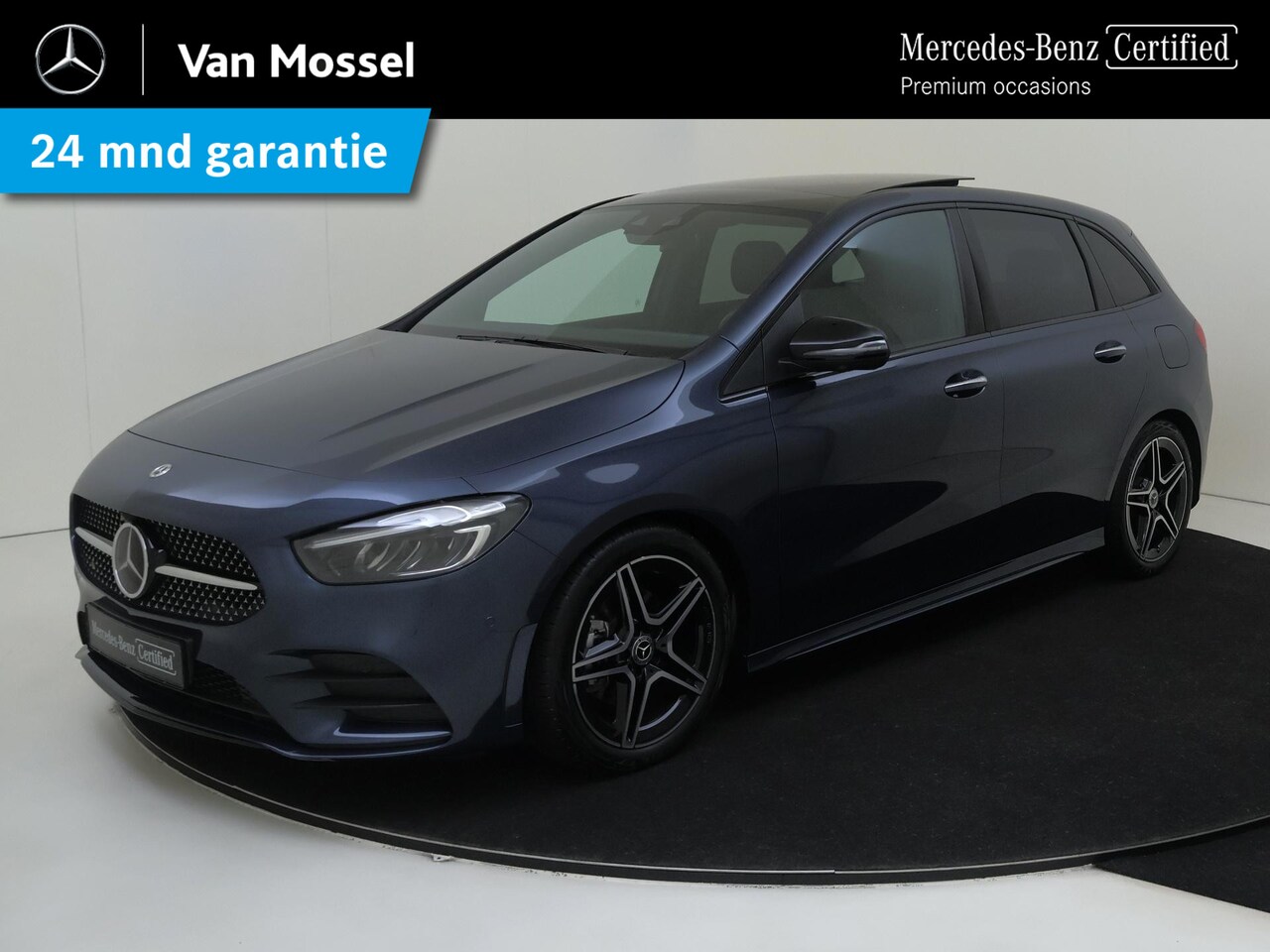 Mercedes-Benz B-klasse - 180 AMG Line / Stoelverwarming / 360Graden-Camera / Panaroma-schuifdak / Distronic / Night - AutoWereld.nl