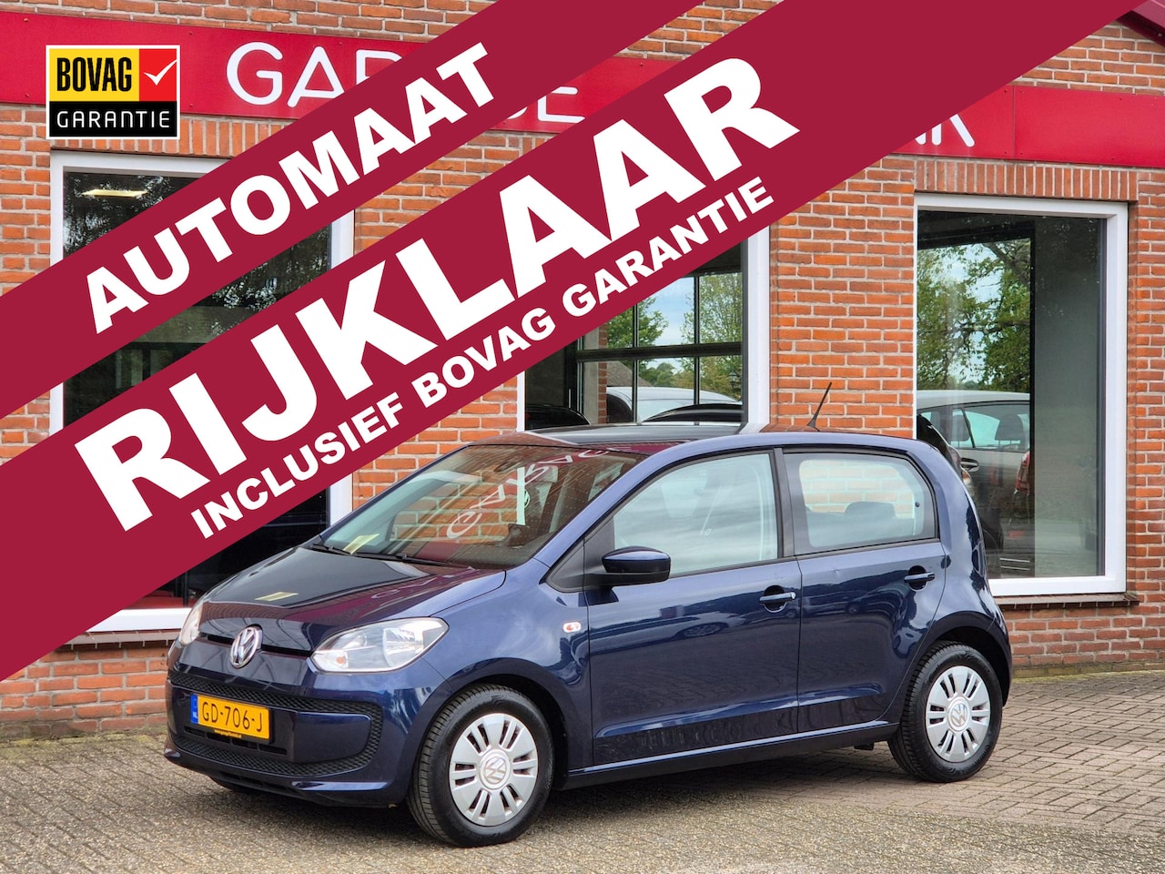 Volkswagen Up! - 1.0 move up! BlueMotion 60PK 5drs AUTOMAAT airco, navi, elektr.ramen, radio/cd RIJKLAAR - AutoWereld.nl