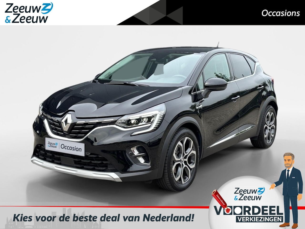 Renault Captur - 145PK E-Tech Hybrid Intens Automaat | 1e eigenaar | Camera | Parkeersensoren | Climate Con - AutoWereld.nl