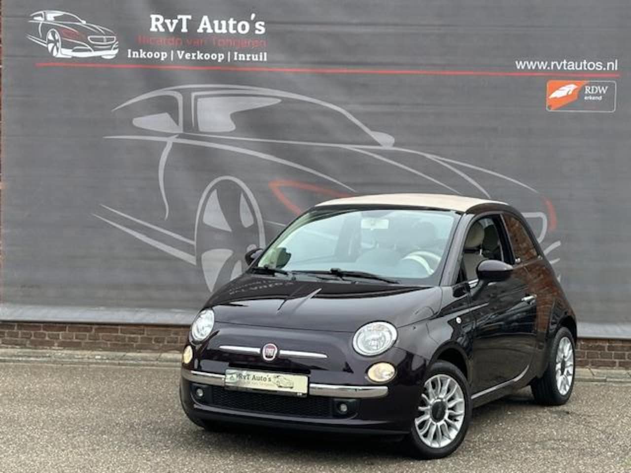 Fiat 500 C - 1.2 Lounge 1.2 Lounge Nieuwstaat,Half-leder,Garantie - AutoWereld.nl