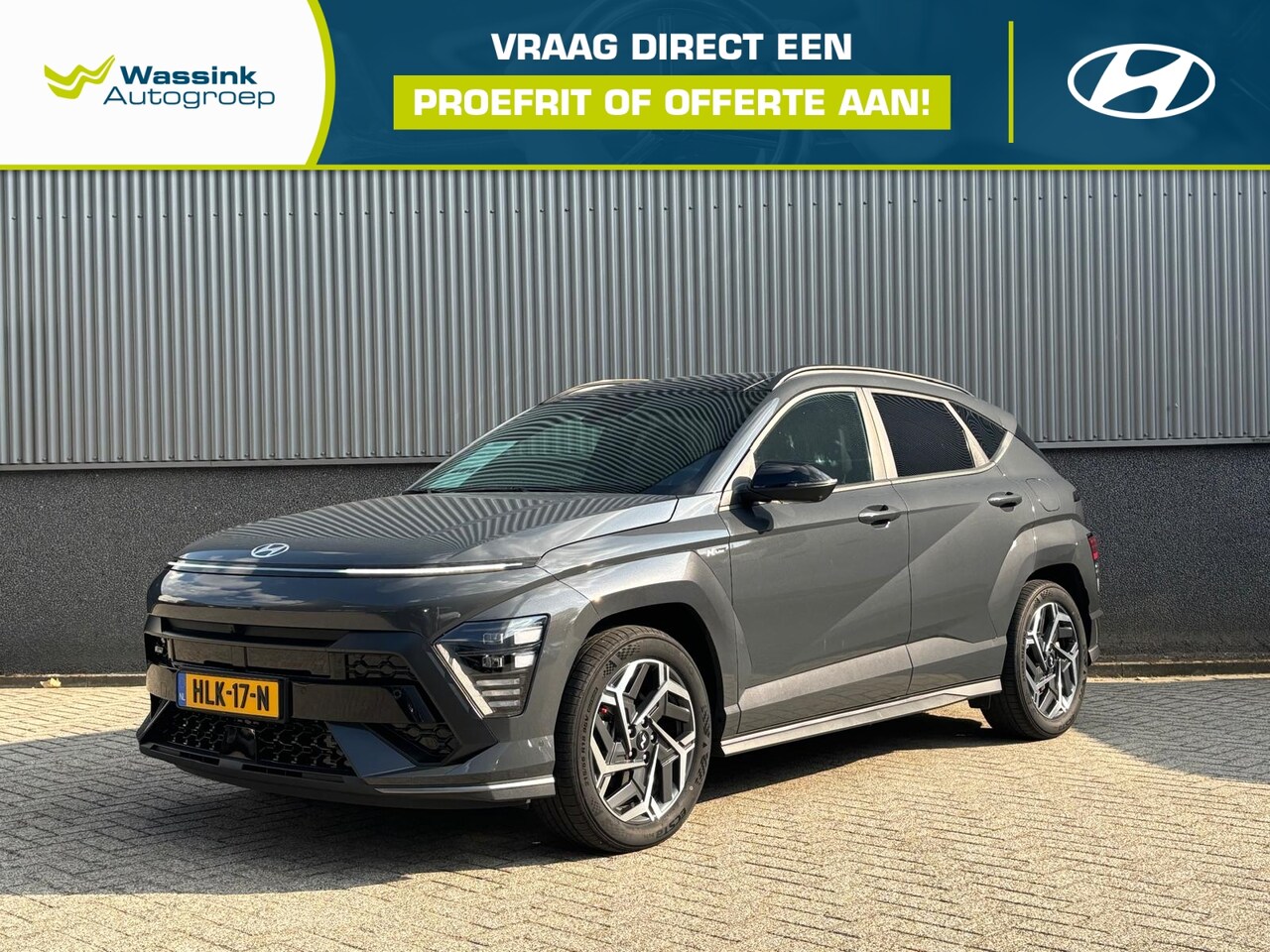 Hyundai Kona - 1.6 GDI HEV 141pk DCT N Line Sky | Bose | Stoelverwarming | Stoelverkoeling | 360° Camera - AutoWereld.nl