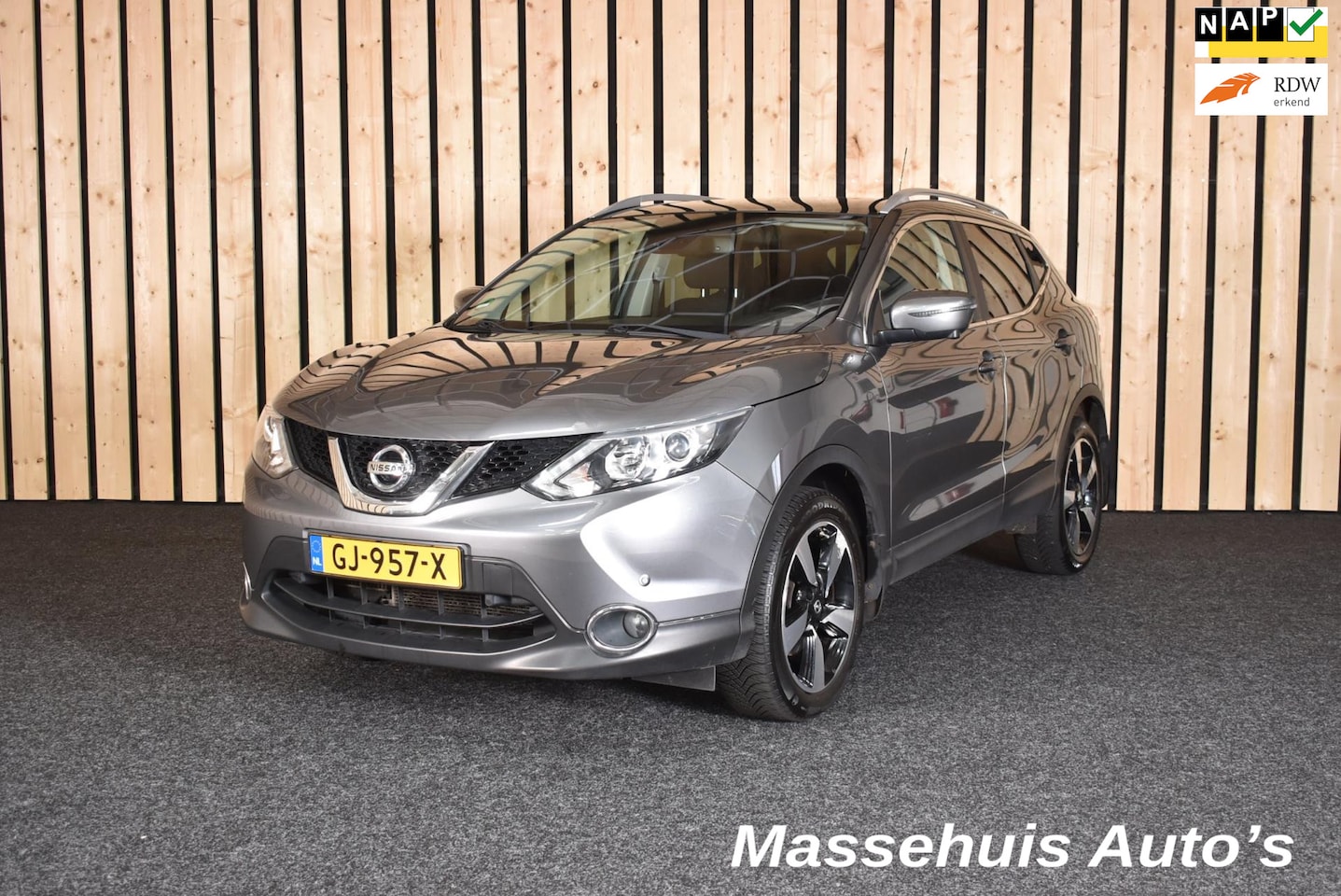 Nissan Qashqai - 1.2 Connect Edition 133dkm Trekhaak 360 Panoramadak Navi Clima Cruise LED PDC Nwe APK - AutoWereld.nl