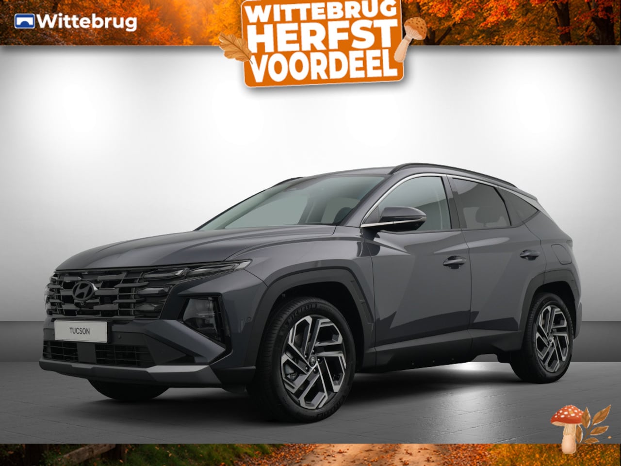 Hyundai Tucson - 1.6 T-GDI HEV Premium Full Hybride Automaat met Lederen bekleding, Navigatie en 360 graden - AutoWereld.nl