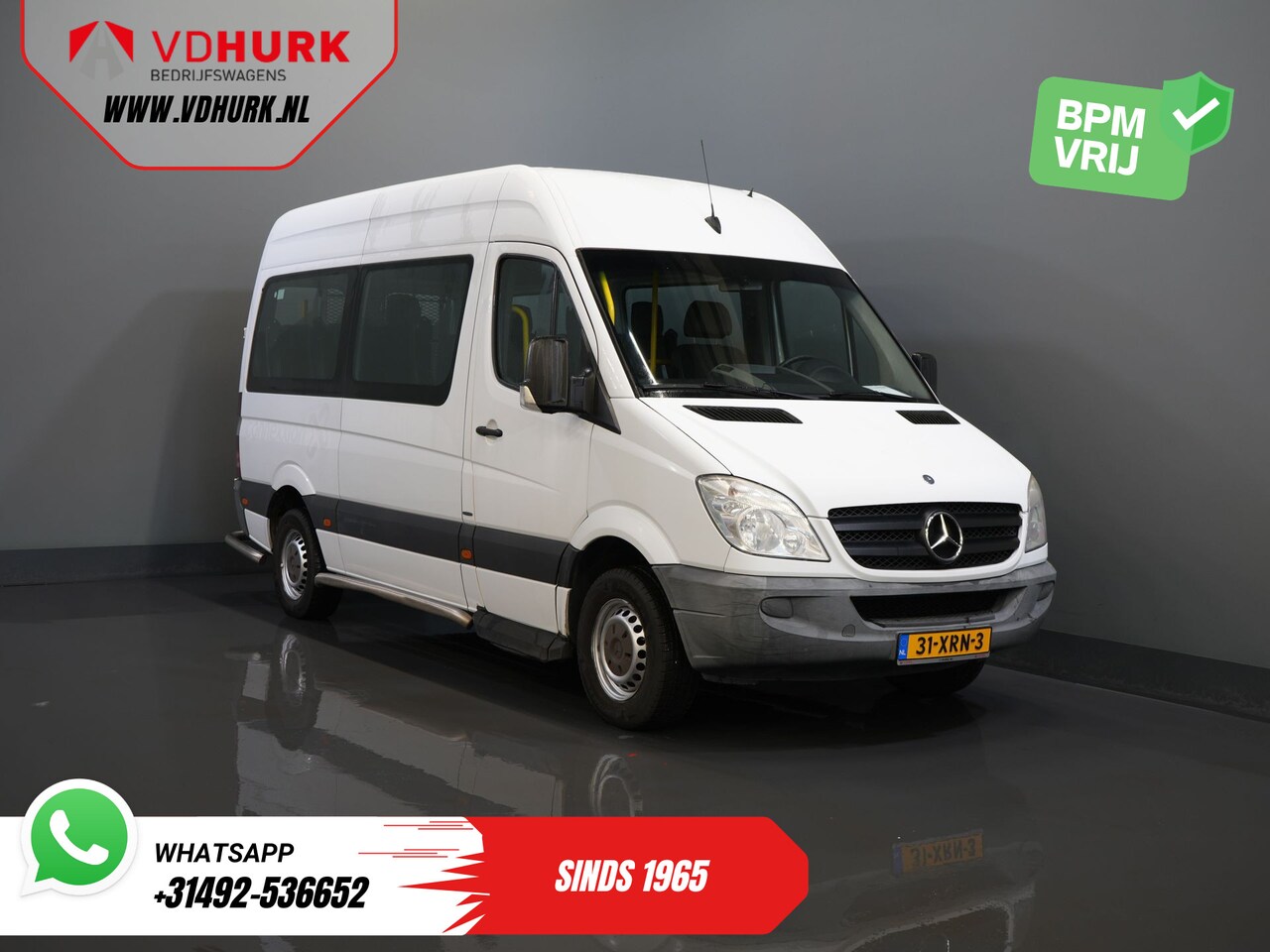 Mercedes-Benz Sprinter - 313 2.2 CDI L2H2 €10.164 Incl. BTW BPM VRIJ! EXPORT Combi/ 9 Persoons/ Kombi/ 9P/ Airco/ R - AutoWereld.nl