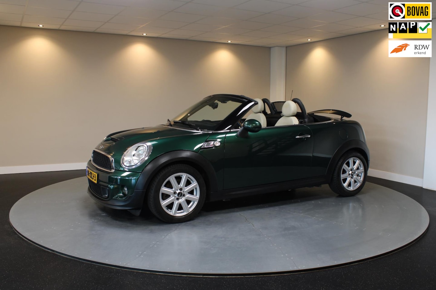 MINI Roadster - Mini 1.6 Cooper S *British Racing Green!* 184Pk! Cabrio|NAP - AutoWereld.nl