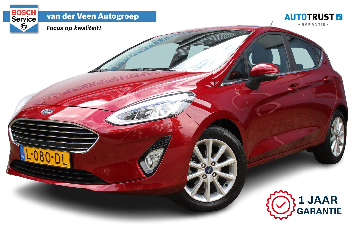 Ford Fiesta - 1.0 EcoBoost Titanium | Incl. 12 maanden Garantie | Parkeersensoren | Stoel/Stuur verwarmi - AutoWereld.nl