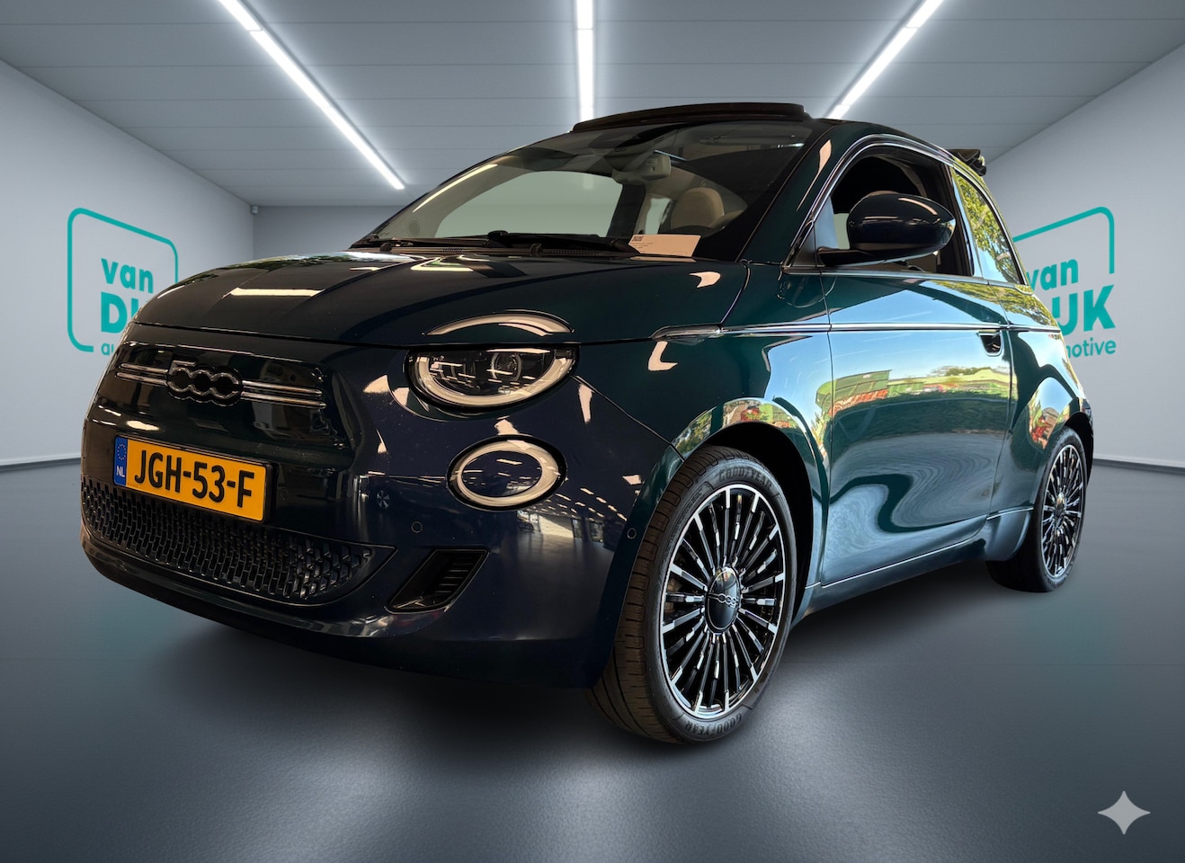 Fiat 500 - La Prima 42 kWh CABRIO LEDERENBEKLEDING - AutoWereld.nl