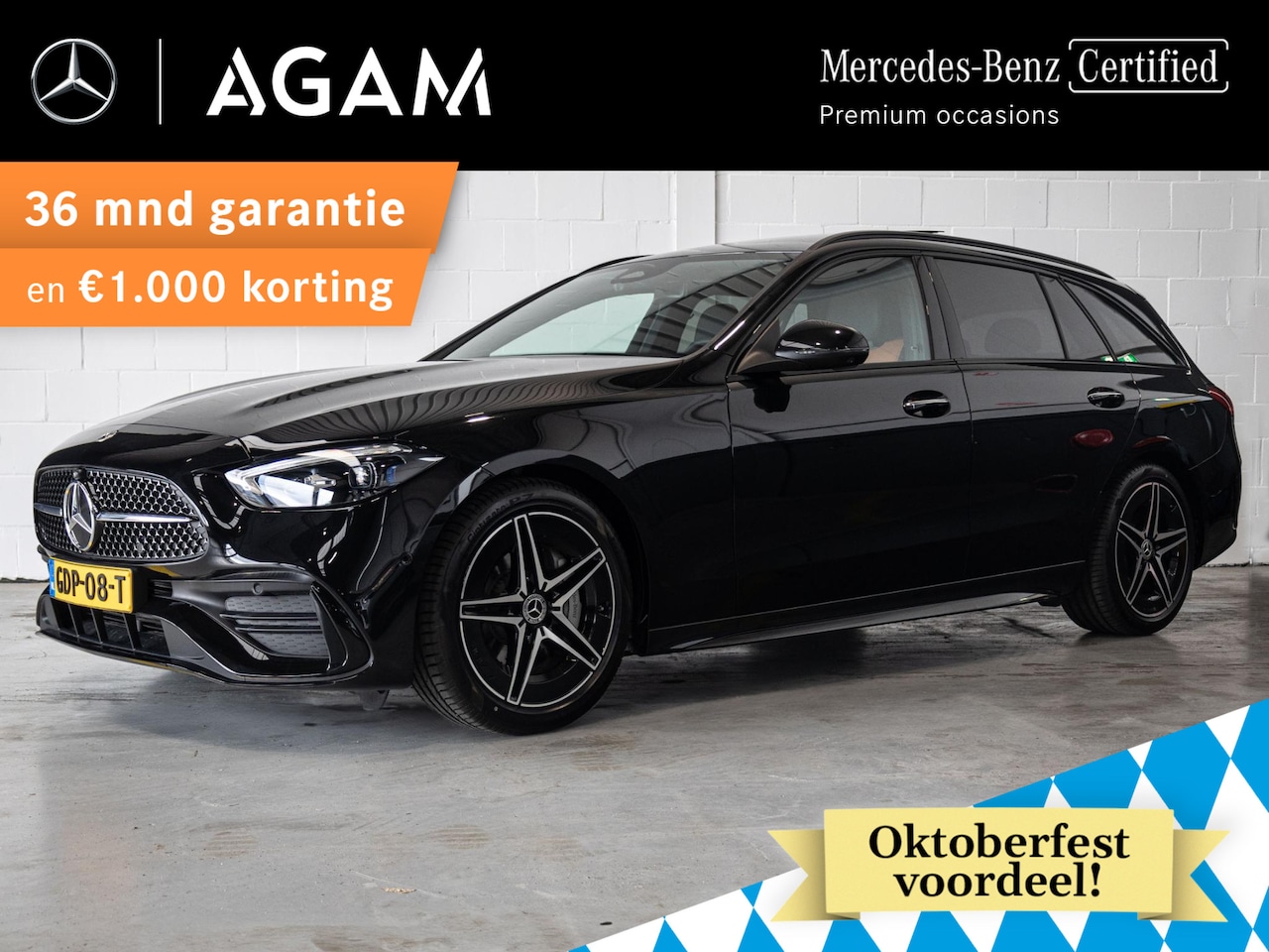 Mercedes-Benz C-klasse Estate - 180 AMG Line Premium | Panorama dak | Trekhaak - AutoWereld.nl