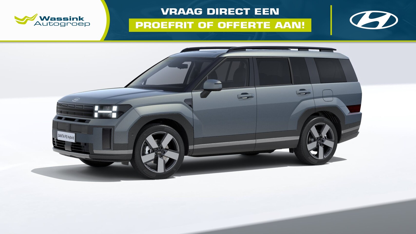 Hyundai Santa Fe - 1.6 T-GDi HEV 215pk Aut 2WD 7pl Premium Sky - AutoWereld.nl