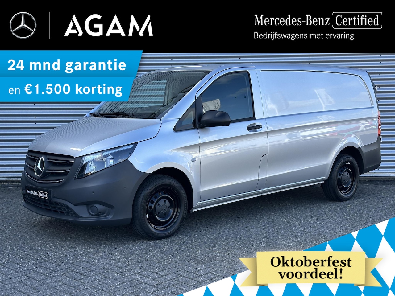Mercedes-Benz Vito - 110 CDI L2 Navigatie Airco Camera Achterdeuren - AutoWereld.nl