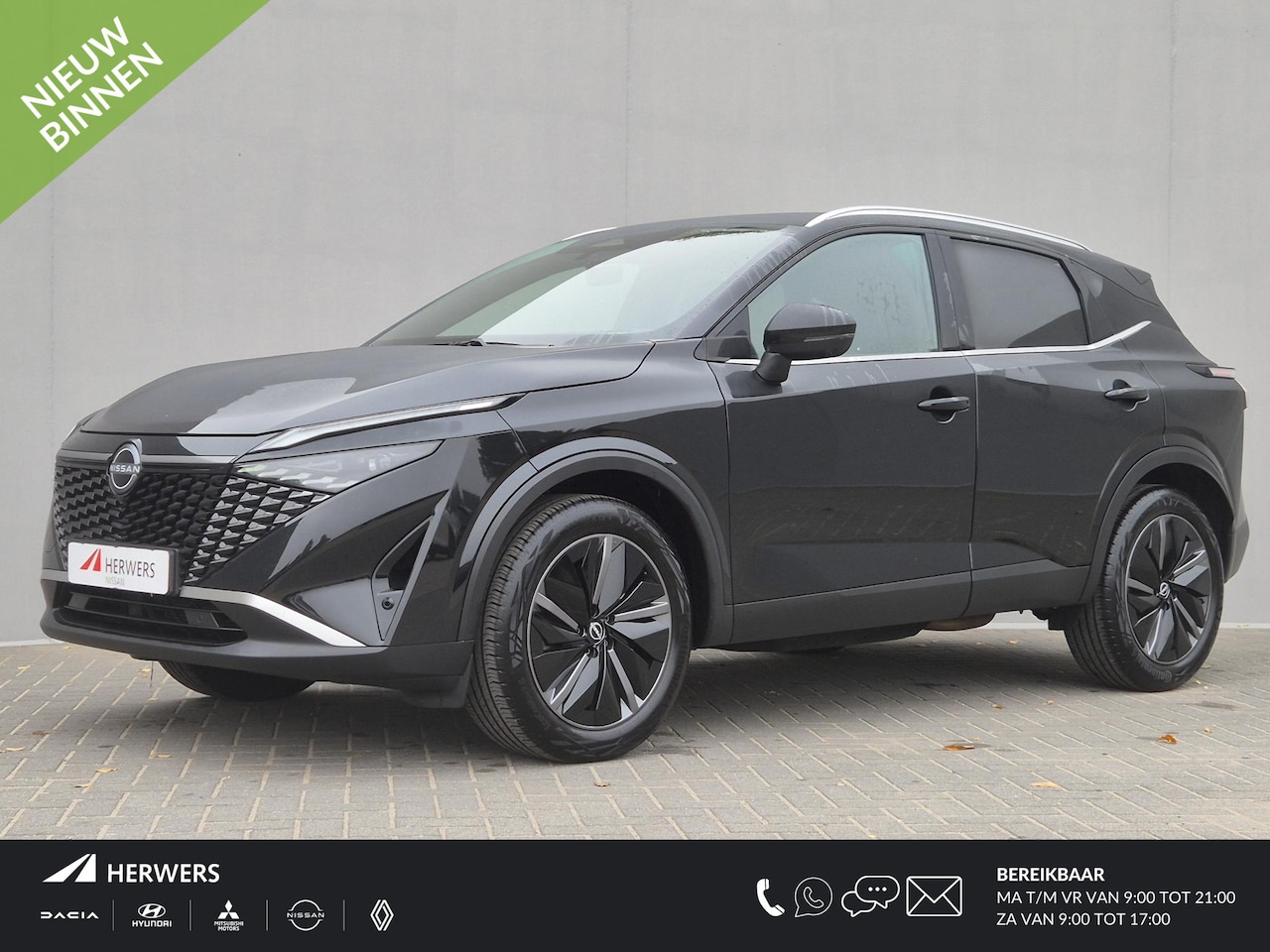 Nissan Qashqai - 1.3 MHEV Xtronic Tekna Black Edition Automaat / Nieuw Model / facelift / Cold pack / HUD / - AutoWereld.nl