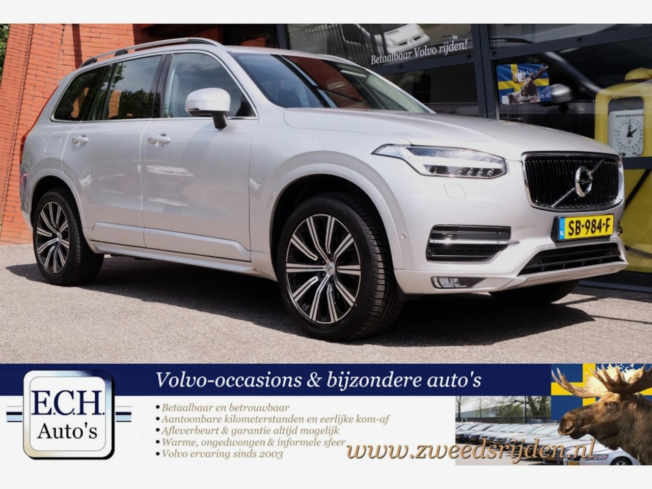 Volvo XC90 - 2.0 D5 235 pk Aut. AWD Leer, 7 zits, Adaptieve Cruise Control, Elektr. stoel, Camera achte - AutoWereld.nl