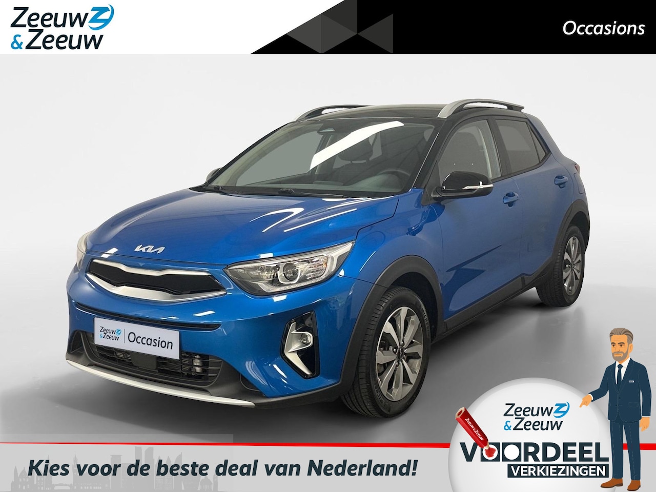 Kia Stonic - 1.0 T-GDi MHEV DynamicPlusLine NAVI AIRCO CAMERA PARKEERSENSOREN CRUISE CONTROLE APPLE CAR - AutoWereld.nl