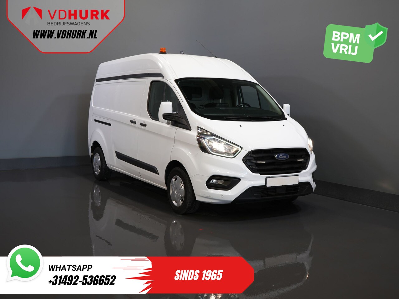 Ford Transit Custom - 2.0 TDCI 130 pk L2H2 Trend MHEV BPM VRIJ! Sortimo/ Inrichting/ Standkachel/ Stoelverw./ Om - AutoWereld.nl