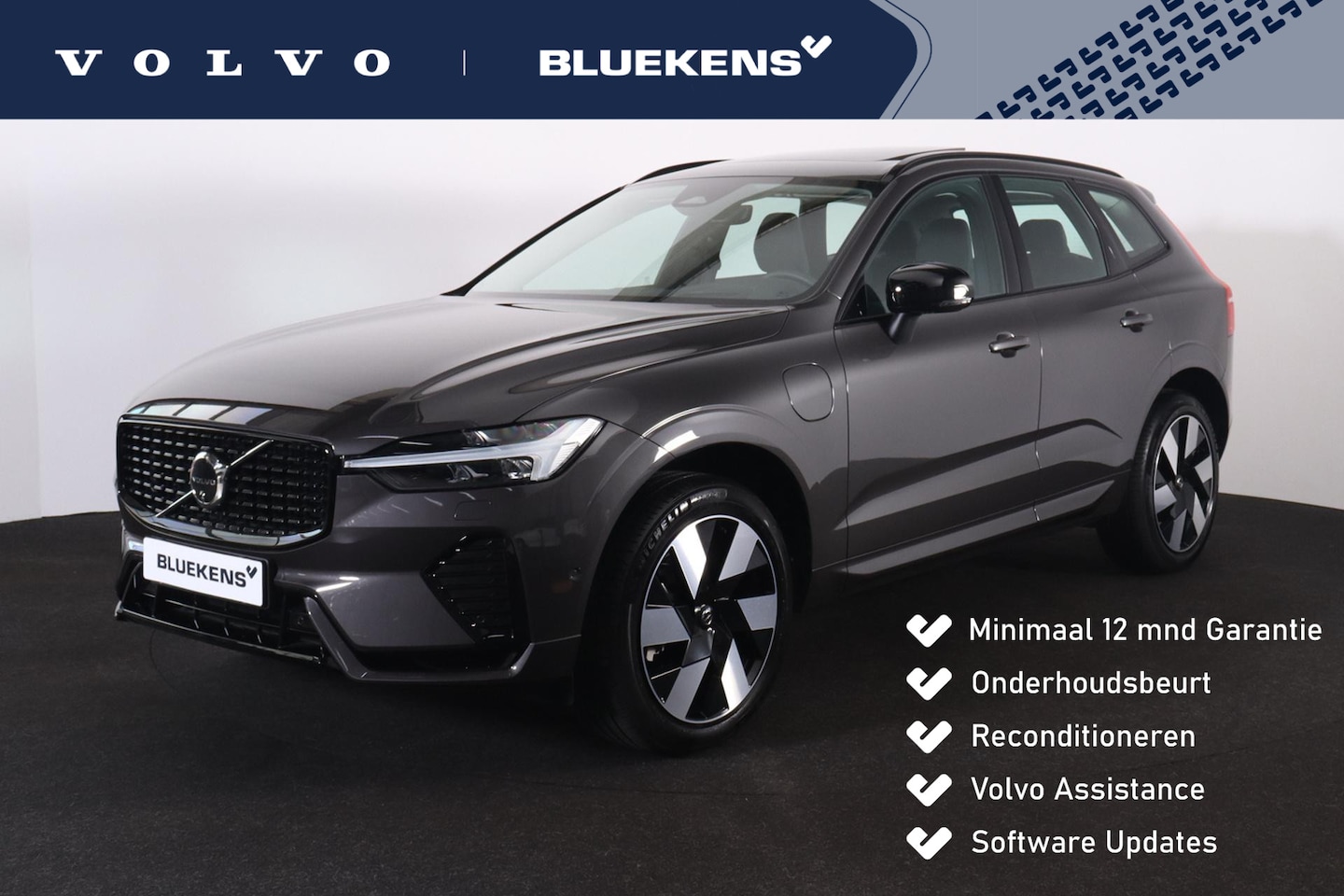 Volvo XC60 - T6 Recharge AWD Ultra Dark - Panorama/schuifdak - IntelliSafe Assist & Surround - 360º Cam - AutoWereld.nl