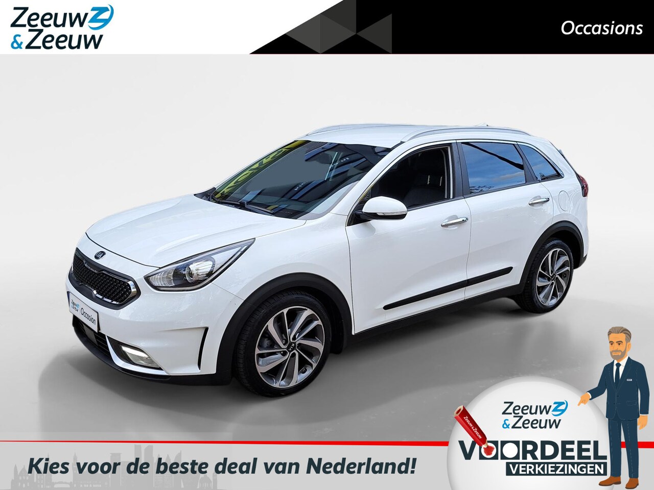 Kia Niro - 1.6 GDi Hybrid ExecutiveLine Dealer onderhouden | Stoelverwarming + verkoeling | Full opti - AutoWereld.nl