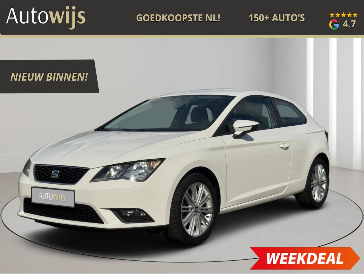SEAT Leon SC - |LM-VELGEN|GOED ONDERHOUDEN|AIRCO|86DKM - AutoWereld.nl