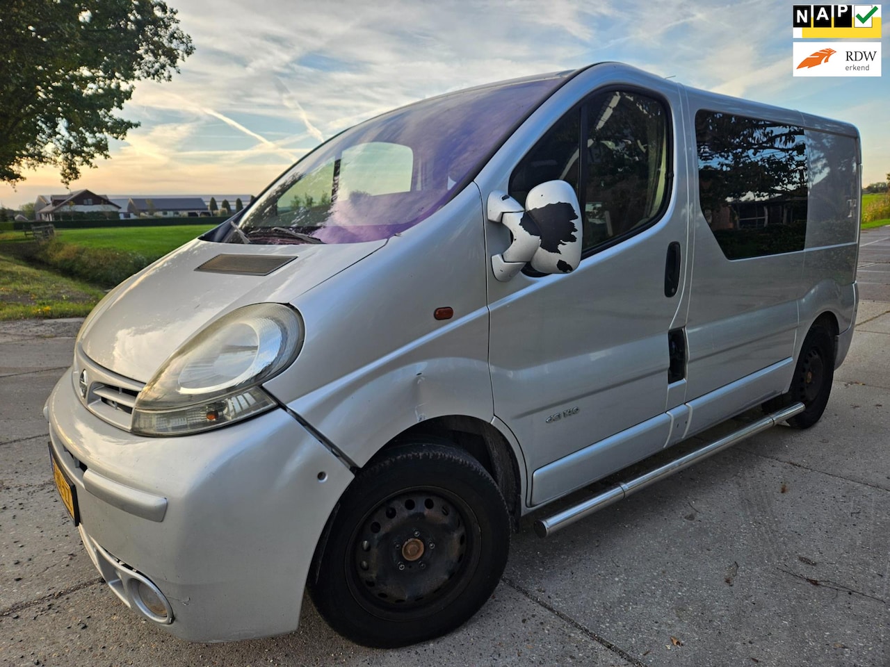 Nissan Primastar - 135.27-310 2.5CDi/ airco/ dubbelcabine/ young timer - AutoWereld.nl