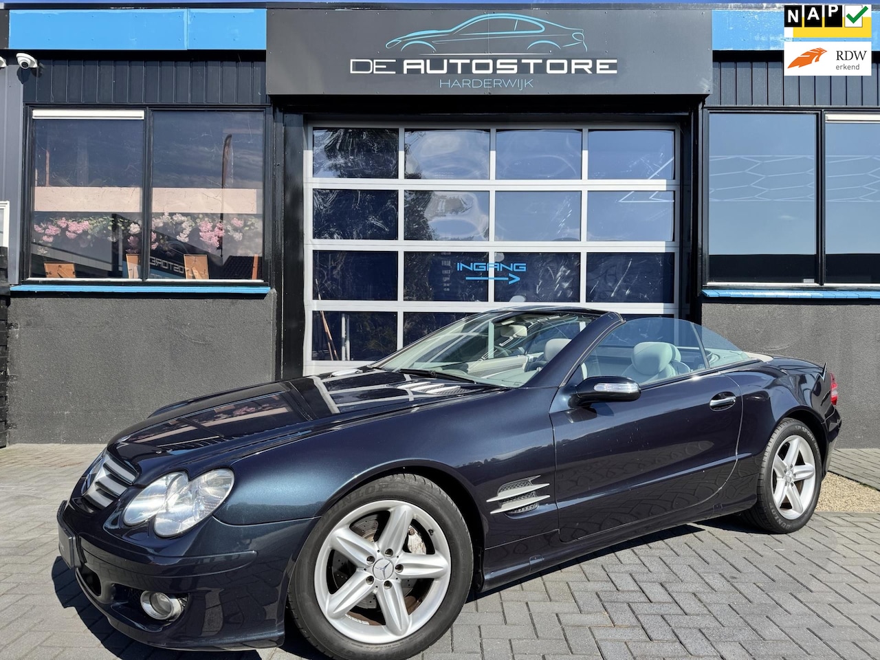 Mercedes-Benz SL-klasse Cabrio - 350 1e Eig youngtimer Airco leder Cruise nappa leder Command Volledig mercedes Onderhouden - AutoWereld.nl