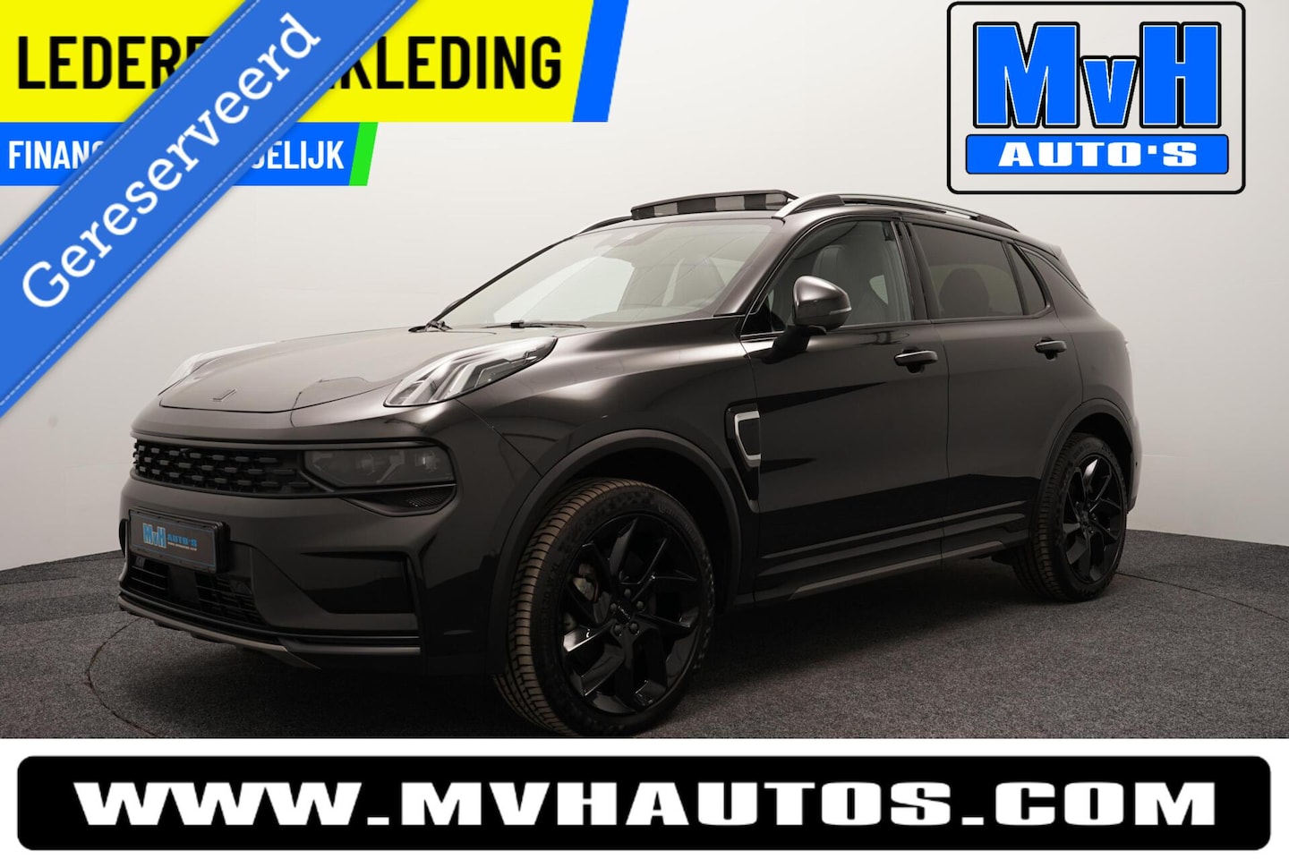 Lynk & Co 01 - 1.5 Hybride|FULL BLACK XXL|ZWARTE HEMEL|LEER|NAP - AutoWereld.nl