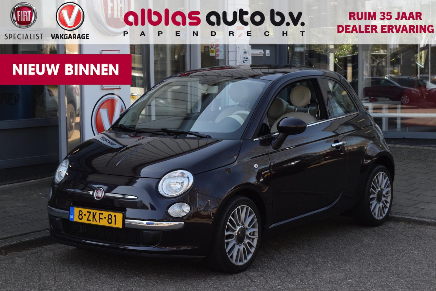 Fiat 500 - 0.9 TwinAir Turbo Lounge|16"|Pano|Dealeronderh. - AutoWereld.nl