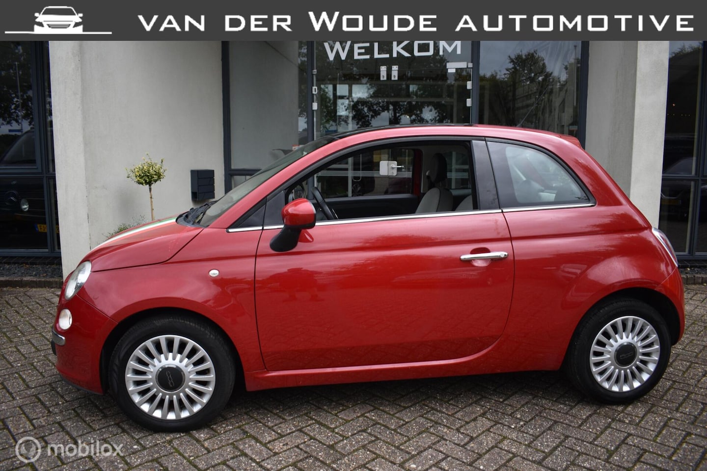 Fiat 500 - 1.2 Rosa '09 Panodak|Airco|104000KM! - AutoWereld.nl