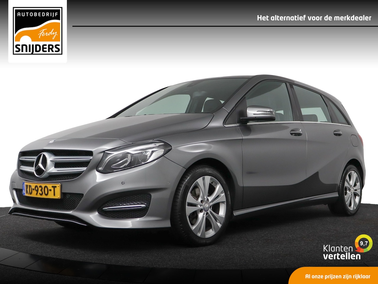 Mercedes-Benz B-klasse - 180 Ambition Urban, Orig.NL! | Leer | Trekhaak | Navi | Xenon | Cruise - RIJKLAAR - AutoWereld.nl