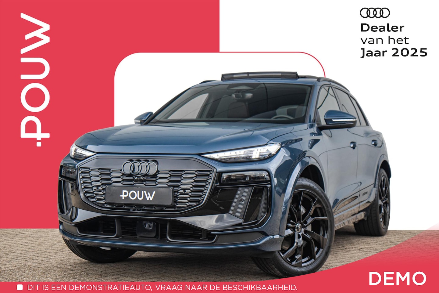 Audi Q6 e-tron - 306pk Launch Edition Performance 100 kWh | Pouw Blackstyle | Panoramadak | Trekhaak - AutoWereld.nl