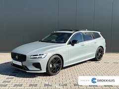 Volvo V60 - 2.0 T6 Plug-in hybrid AWD Ultra Dark | Massage | Panoramadak | Heico | Styling Kit | 360 C