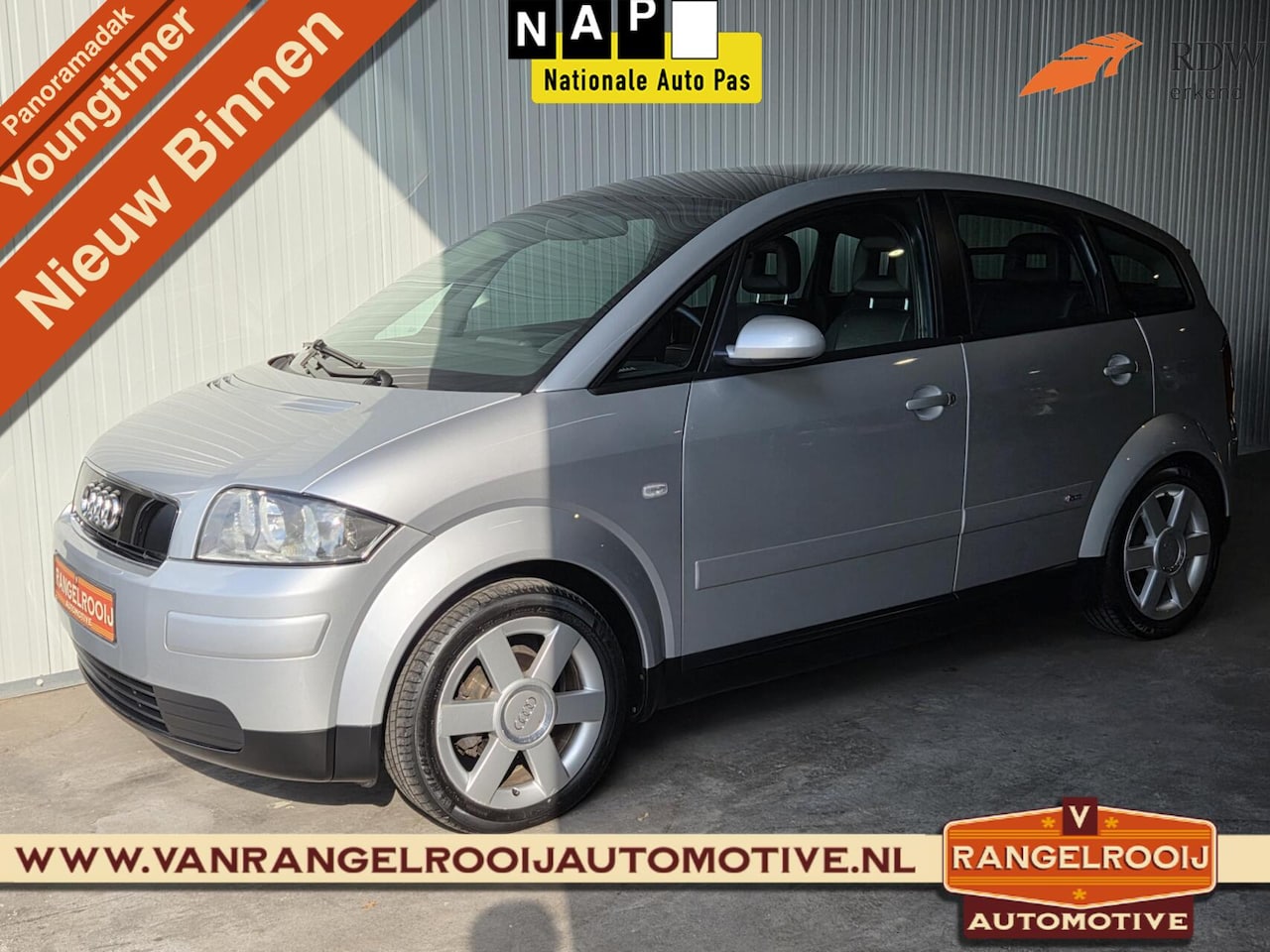 Audi A2 - 1.4 S Line 1.4 S-line, panorama, clima, cruise, 16" lmv, leer - AutoWereld.nl