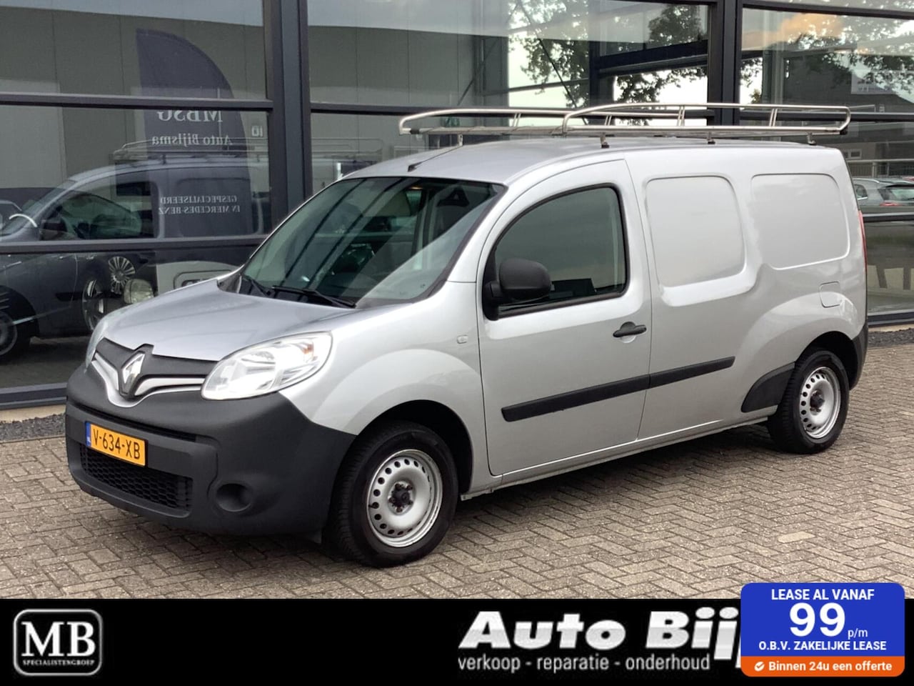 Renault Kangoo - bestel 1.5 dCi 90 Comfort Maxi, airco, trekhaak, cruise, imperiaal - AutoWereld.nl