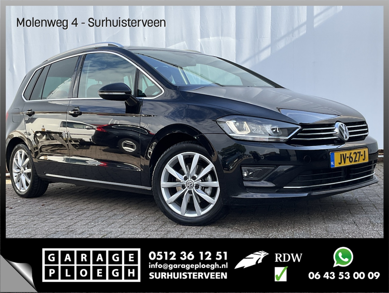 Volkswagen Golf Sportsvan - 1.4 TSI Highline Automaat Trekhaak Adap.Cruise Nav/Cam Stoelverw Hoogzitter! - AutoWereld.nl
